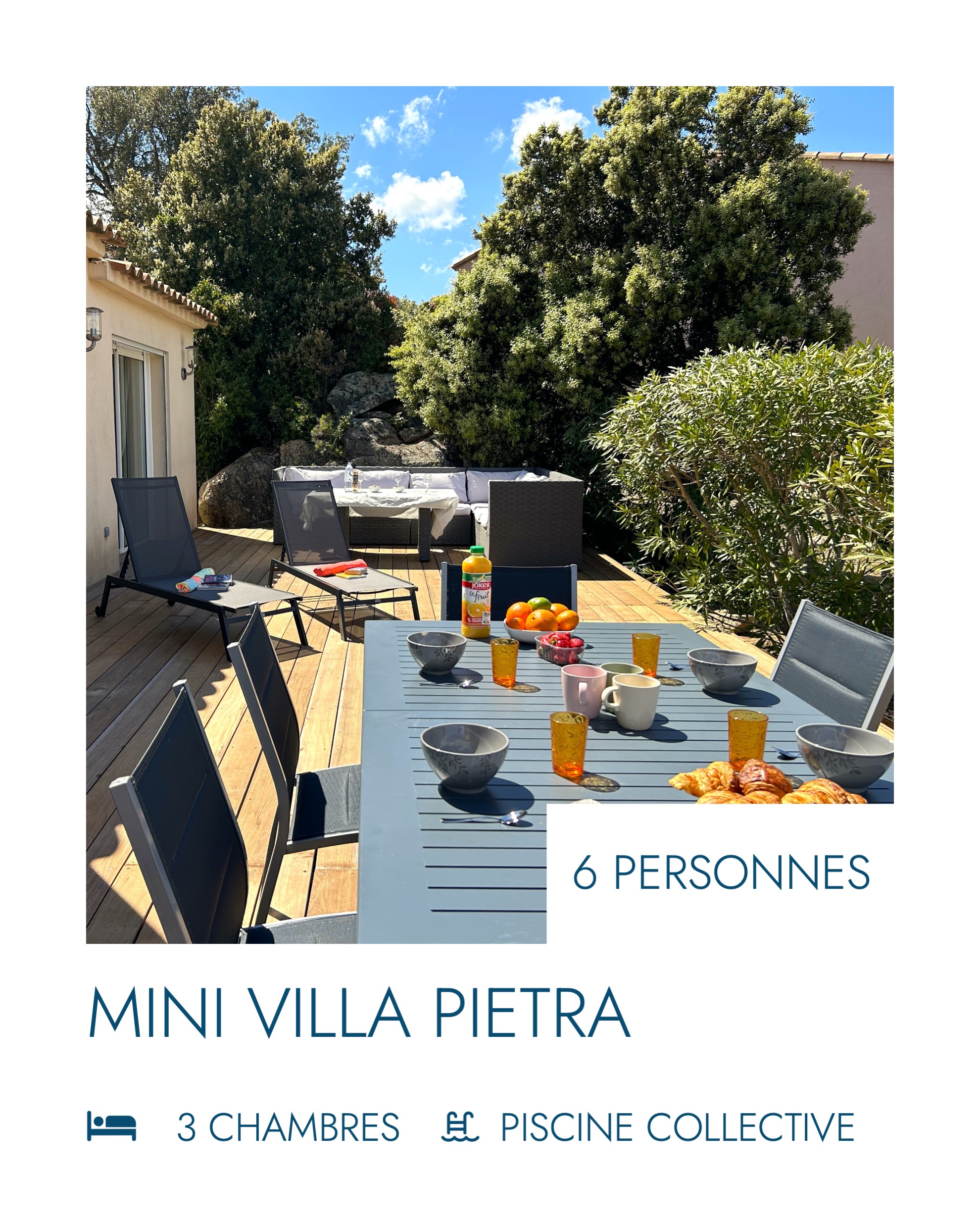 location villa corse santa giulia